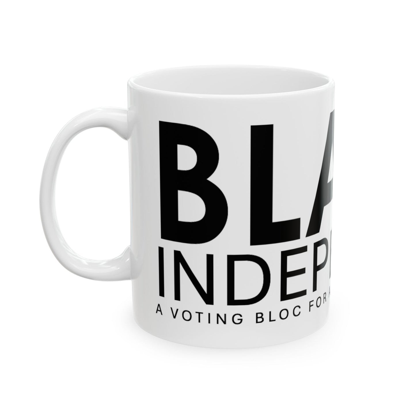 Black Independent Ceramic Mug, (11oz, 15oz)