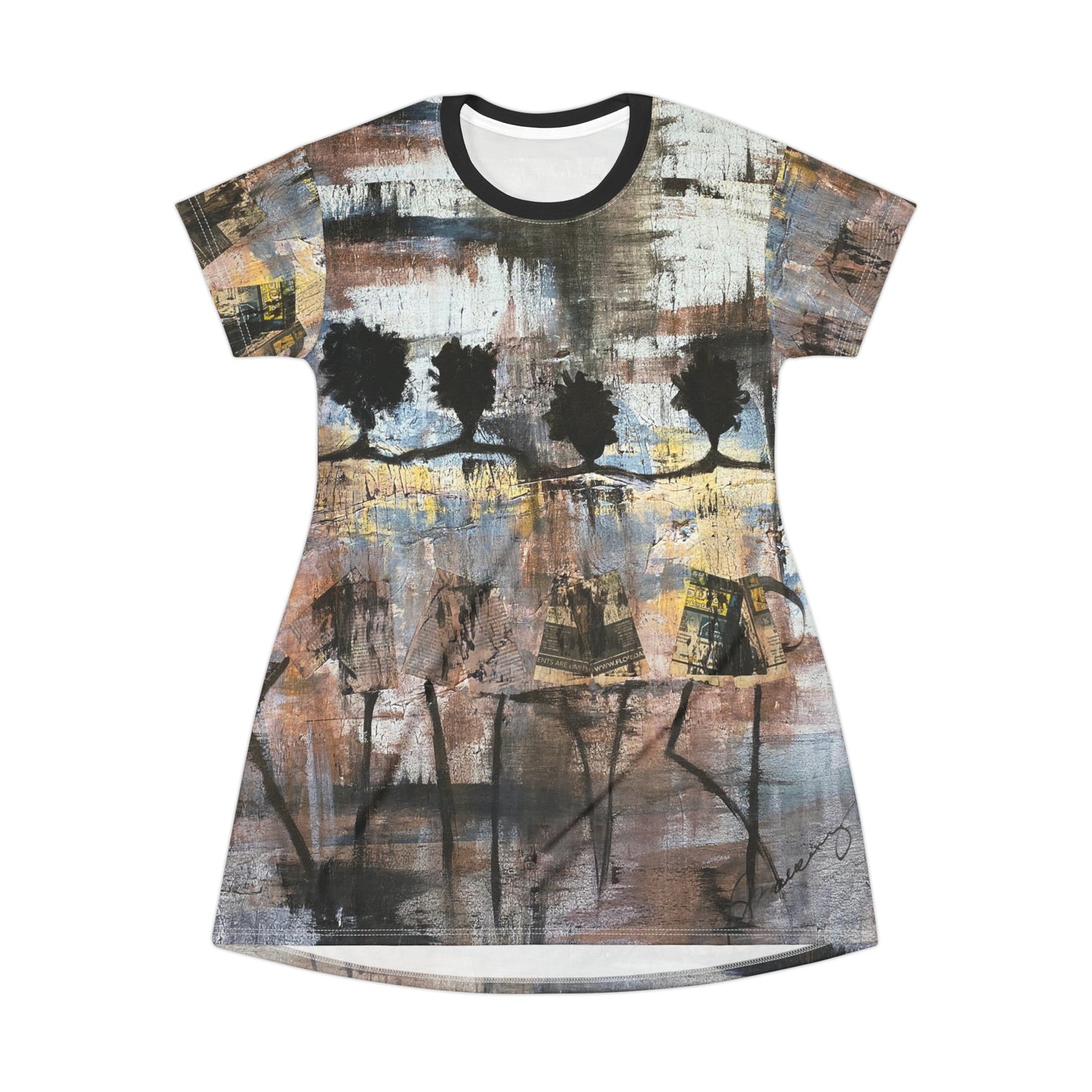 Four Girls Walking T-Shirt Dress