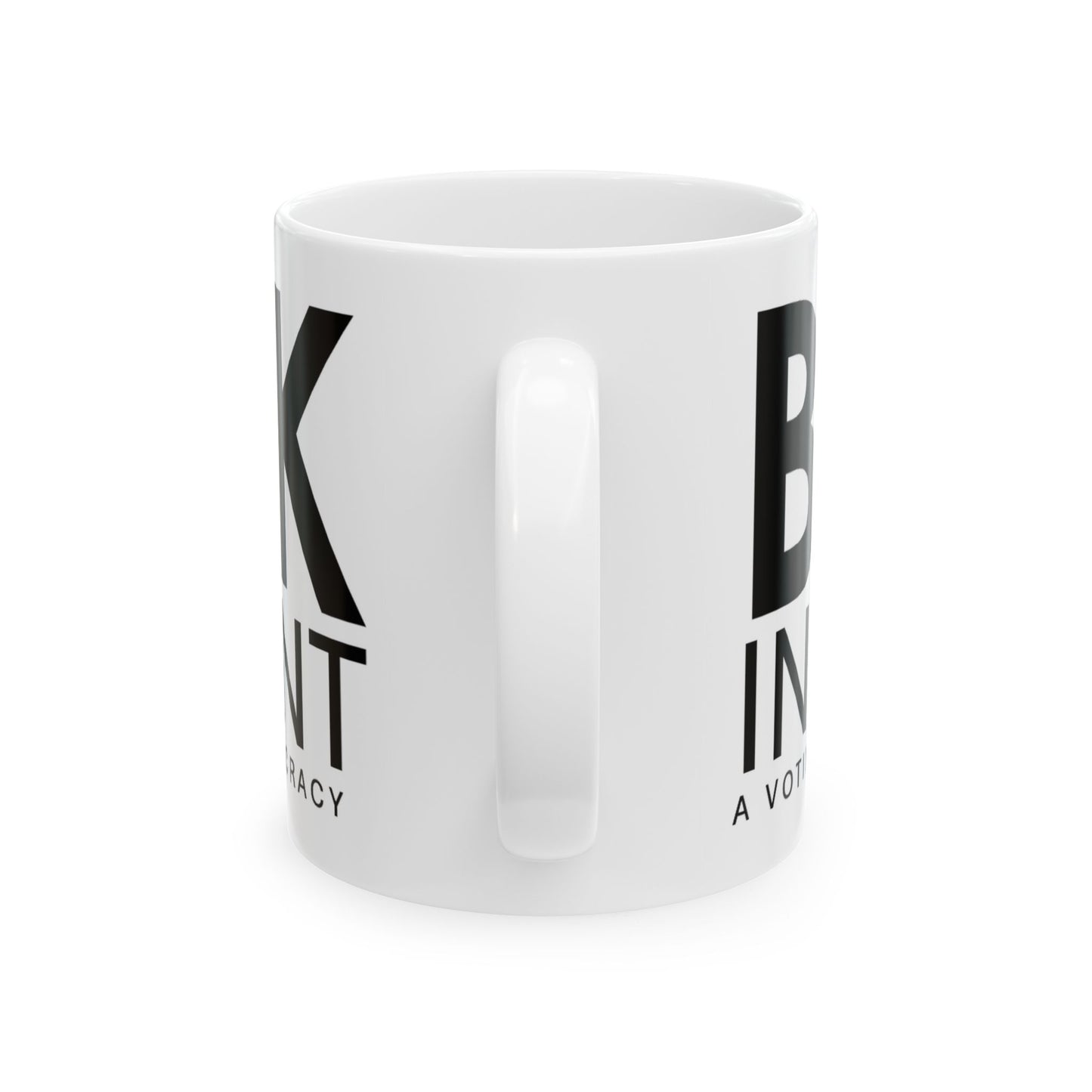 Black Independent Ceramic Mug, (11oz, 15oz)