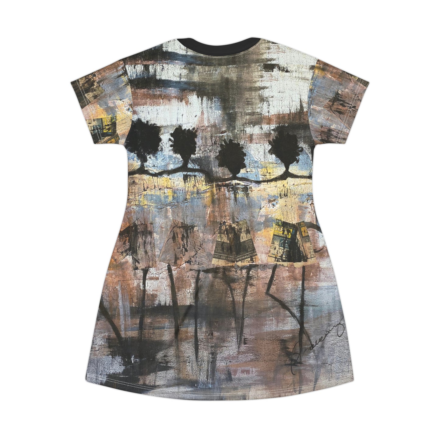 Four Girls Walking T-Shirt Dress