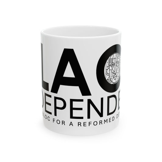 Black Independent Ceramic Mug, (11oz, 15oz)
