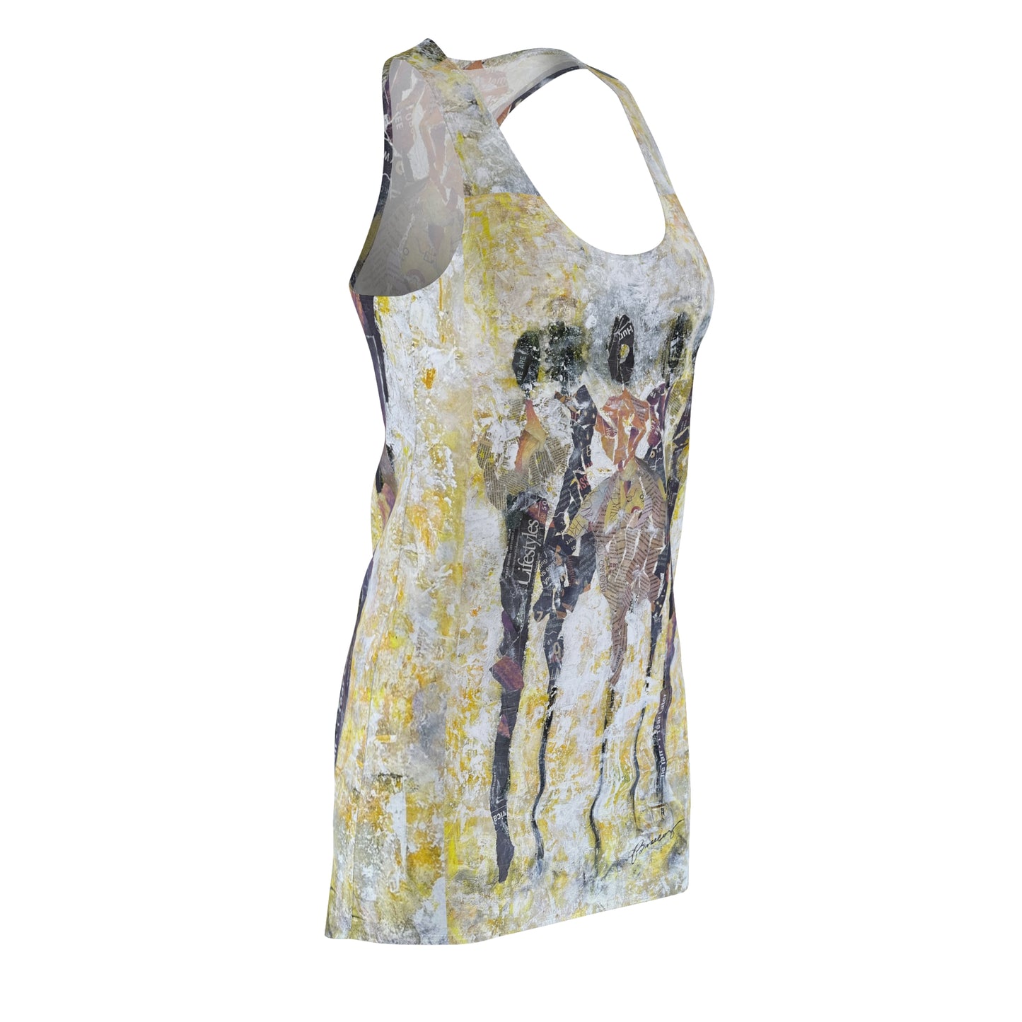 Here Comes the Sun - Women's Cut & Sew Racerback Dress (AOP)